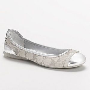 Coach Cecile Signature Print Flats Size 7.5